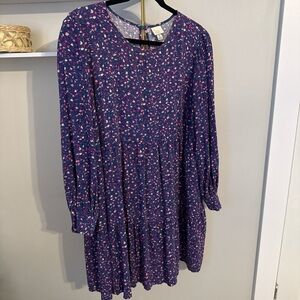 Dress in Blue and Pink